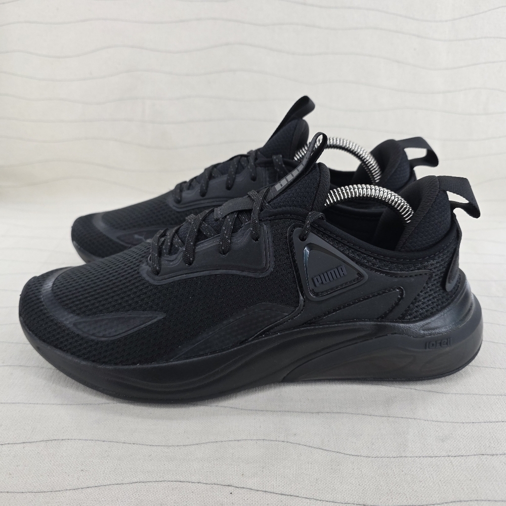 Puma Mens Cell Thrill Tripple Black Running Sneakers Shoes 310168-01 Sz 7.5 NEW - Picture 2 of 11